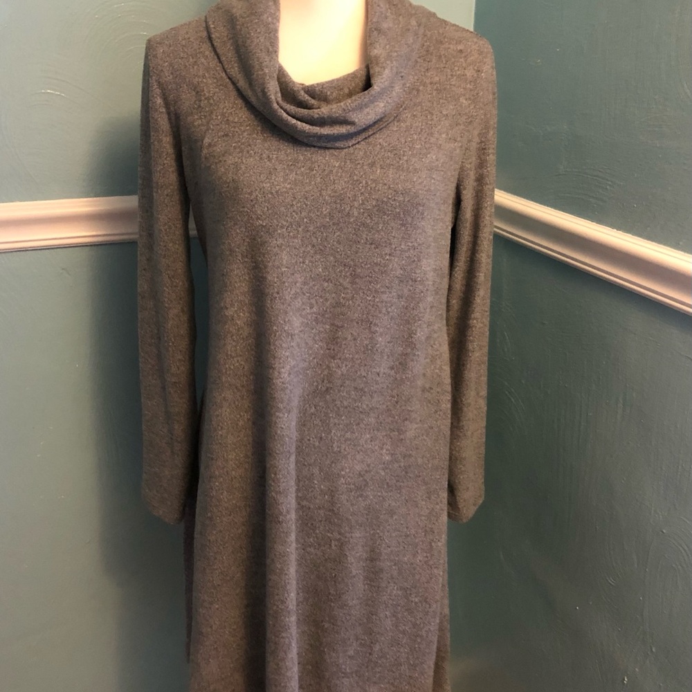 Style & Co Cozy Gray Soft Sweater Dress M New